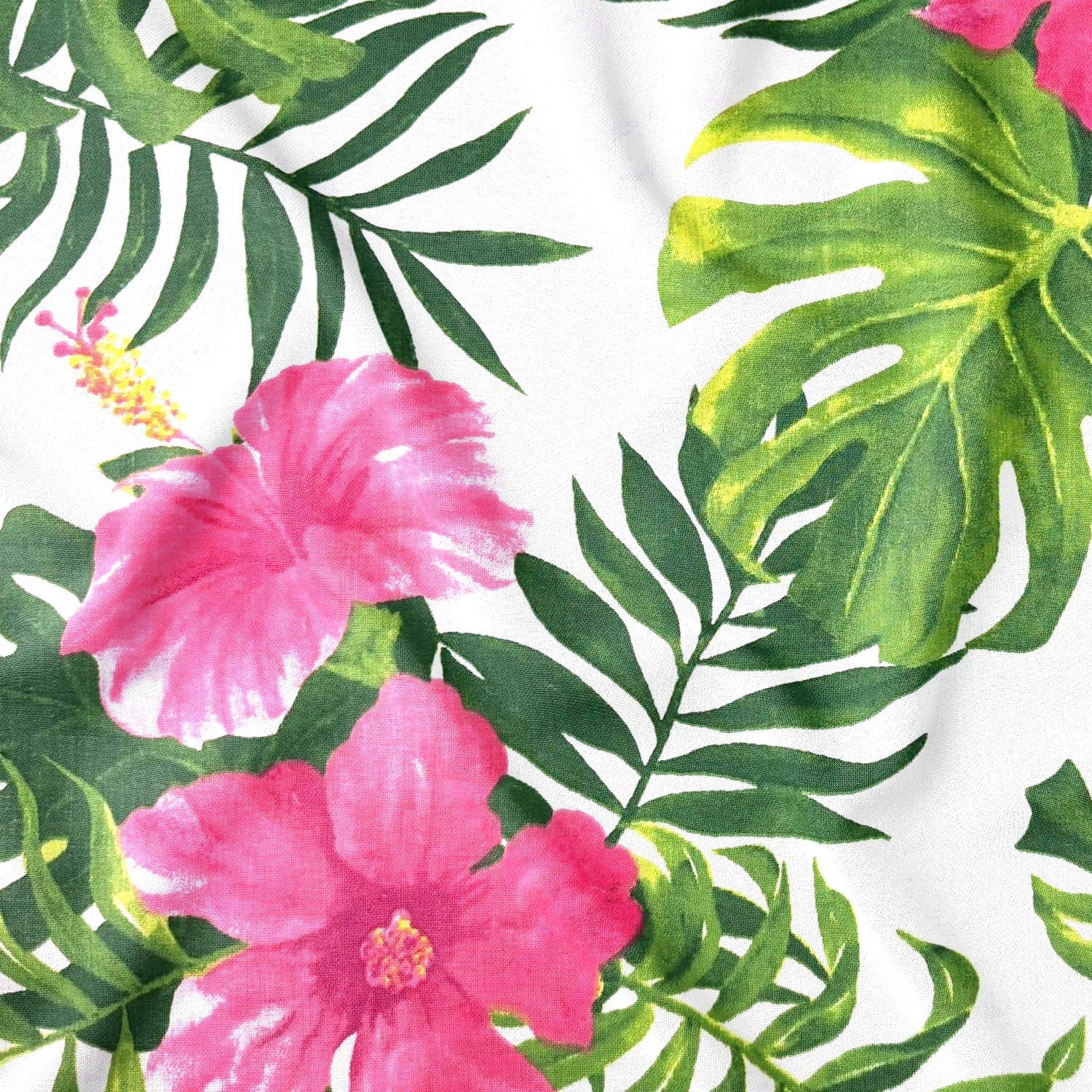 Bavlnená látka - Monstera Jungle Rose