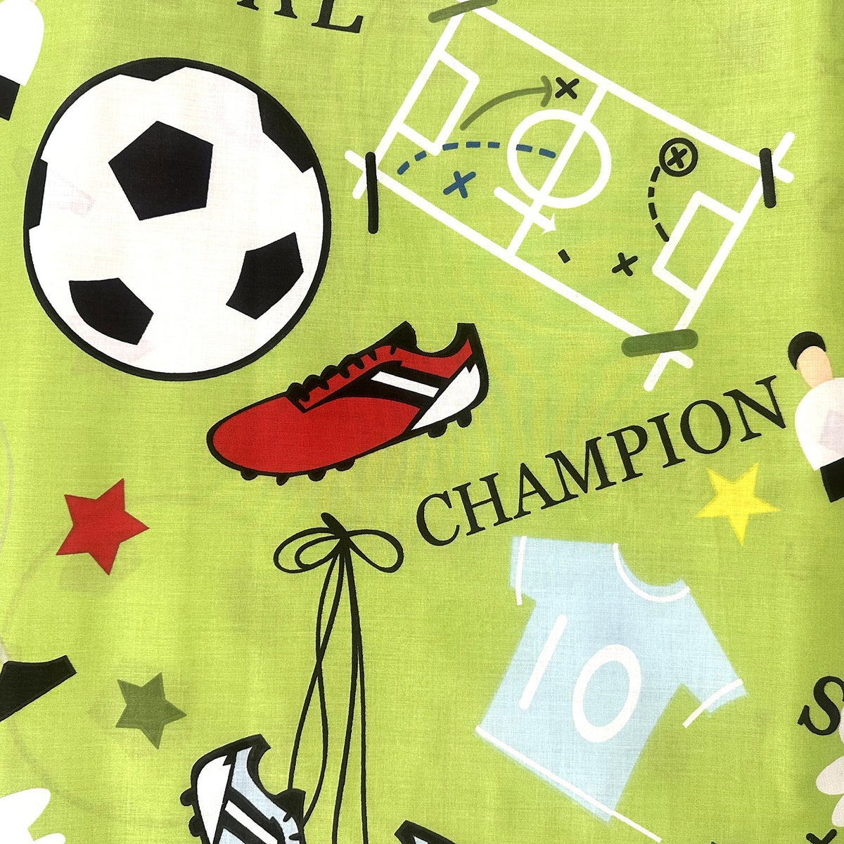 Cotton Fabric - Ball and Field