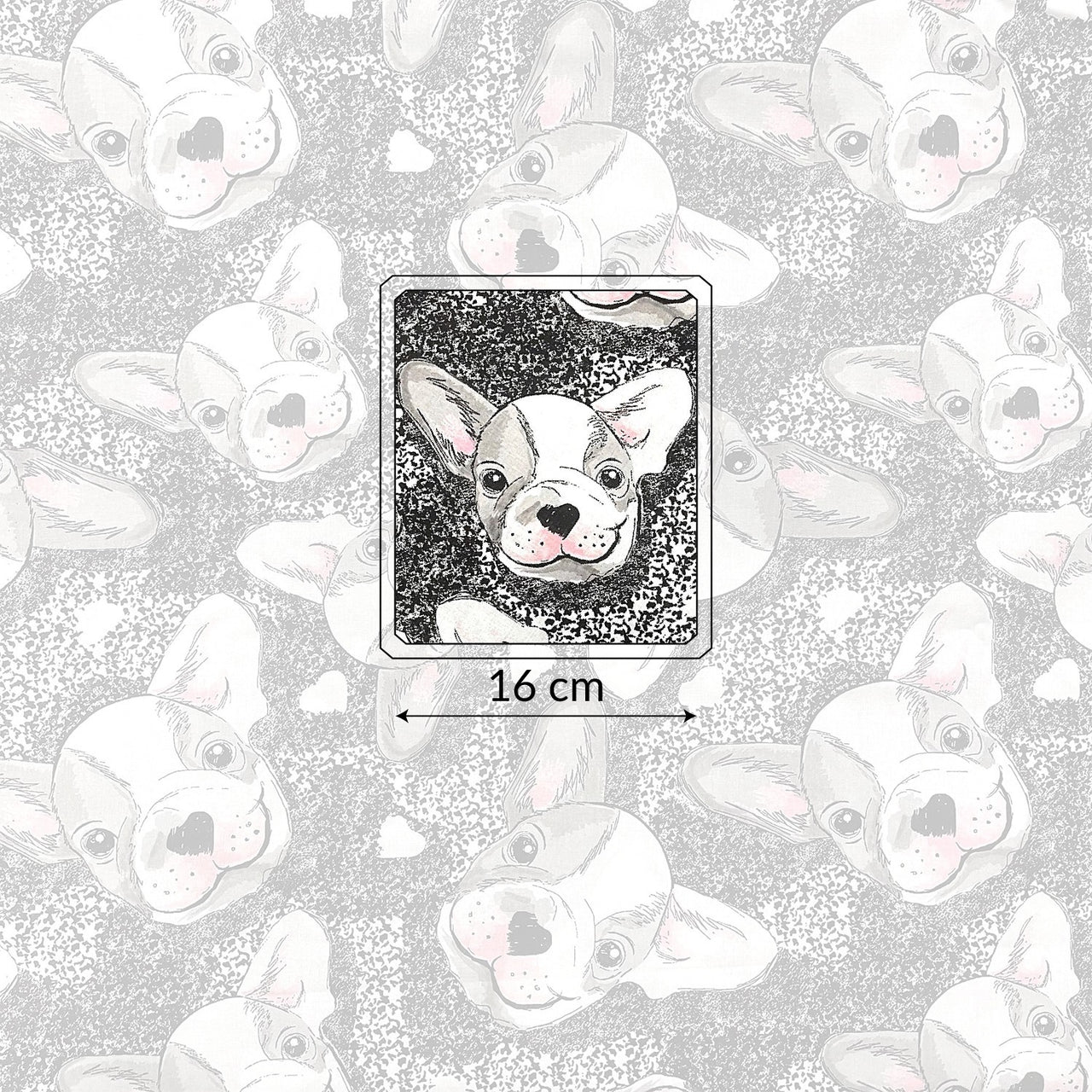 Cotton Fabric - Bulldog