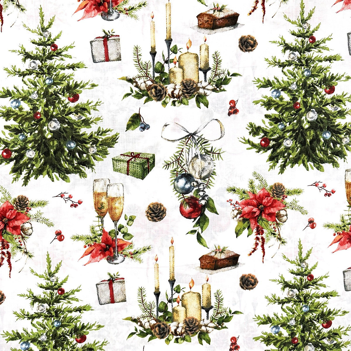 Cotton Fabric - Christmas Eve