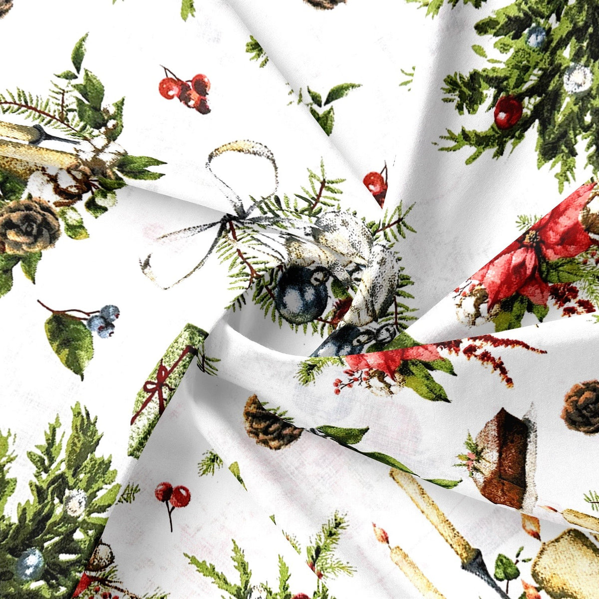 Cotton Fabric - Christmas Eve