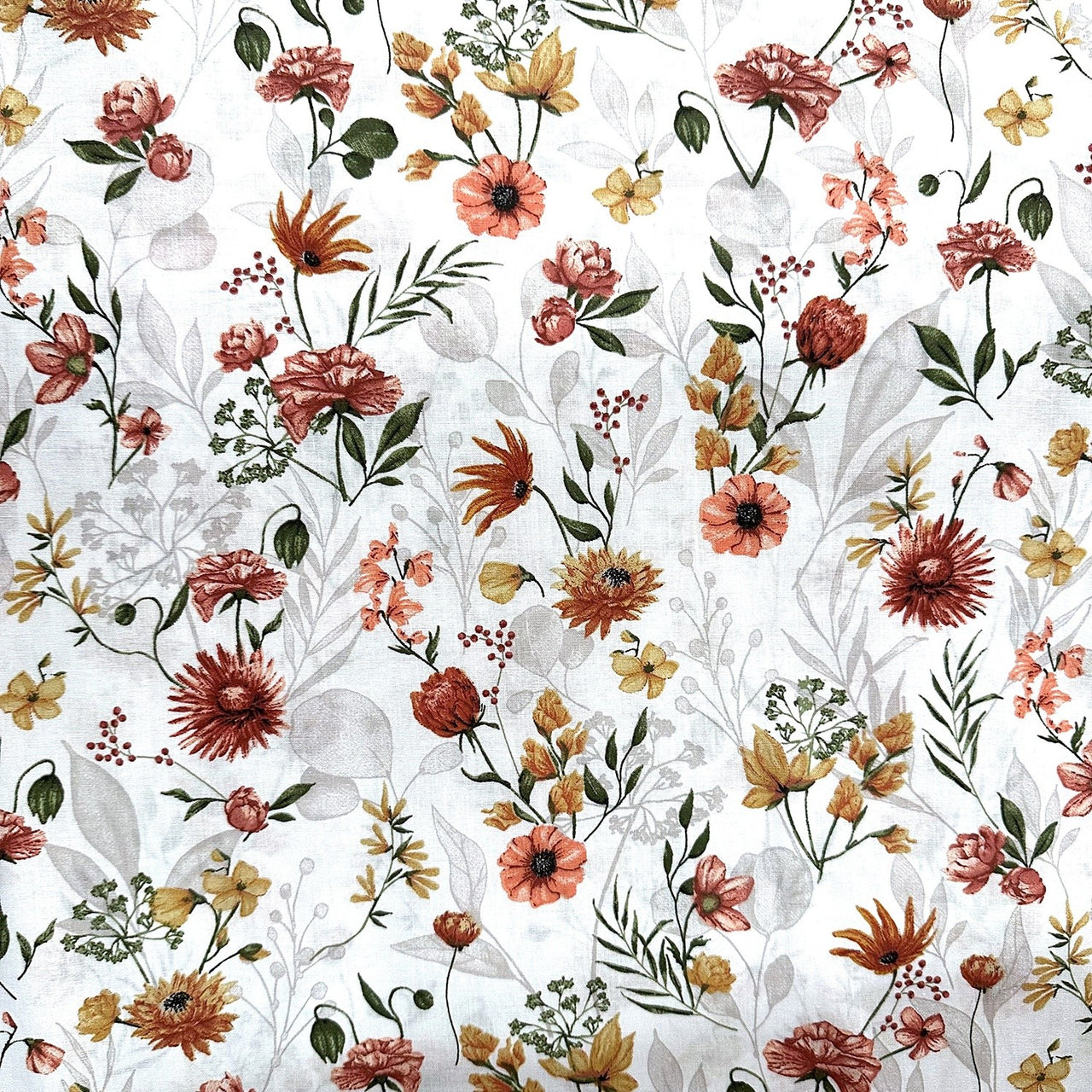 Cotton Fabric - Daisies