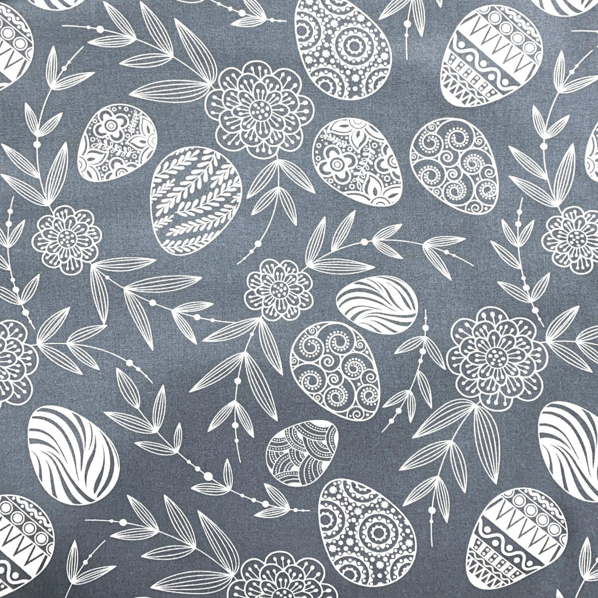 Cotton Fabric - Easter, Graphite
