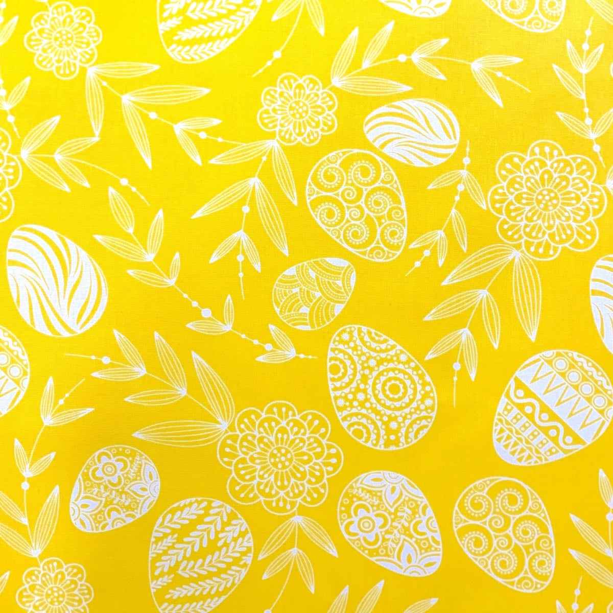 Cotton Fabric - Easter, Yellow
