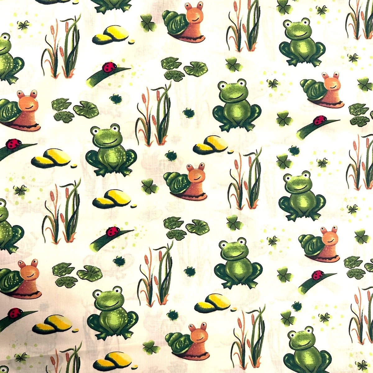 Cotton Fabric - Frog