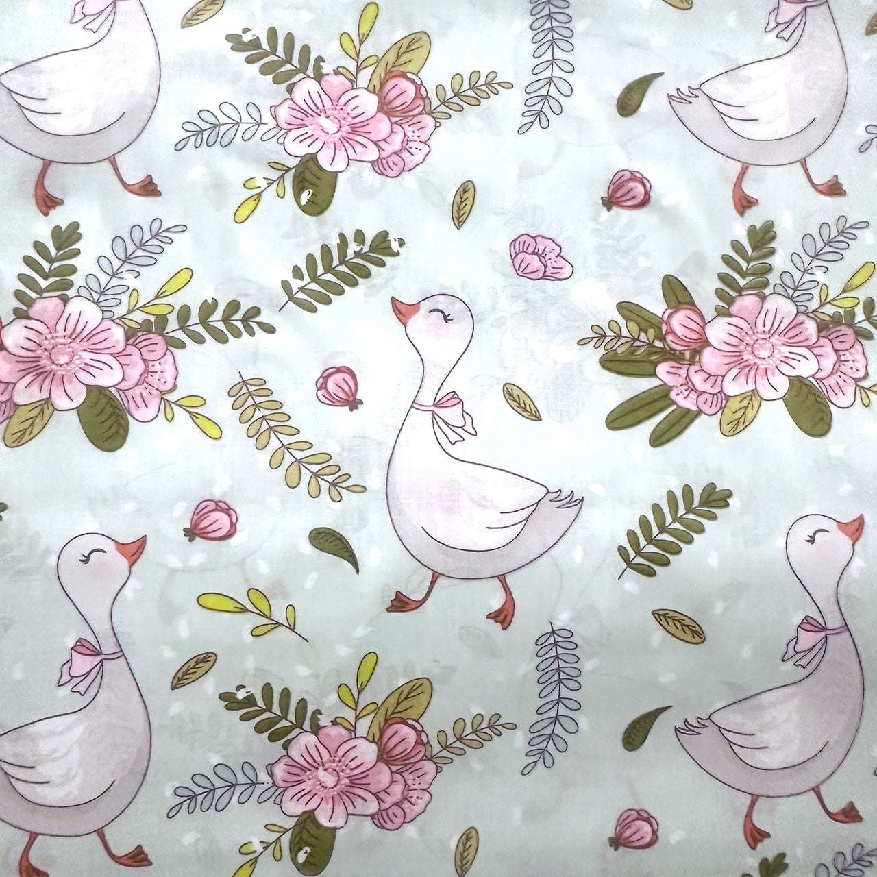 Cotton Fabric - Happy goose