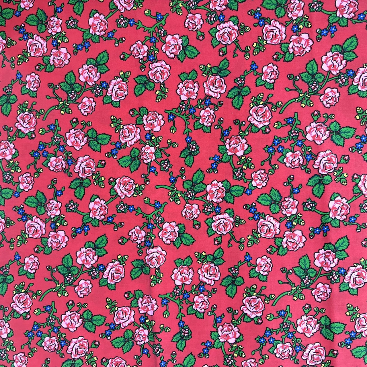Cotton Fabric - Highland Flowers Red II