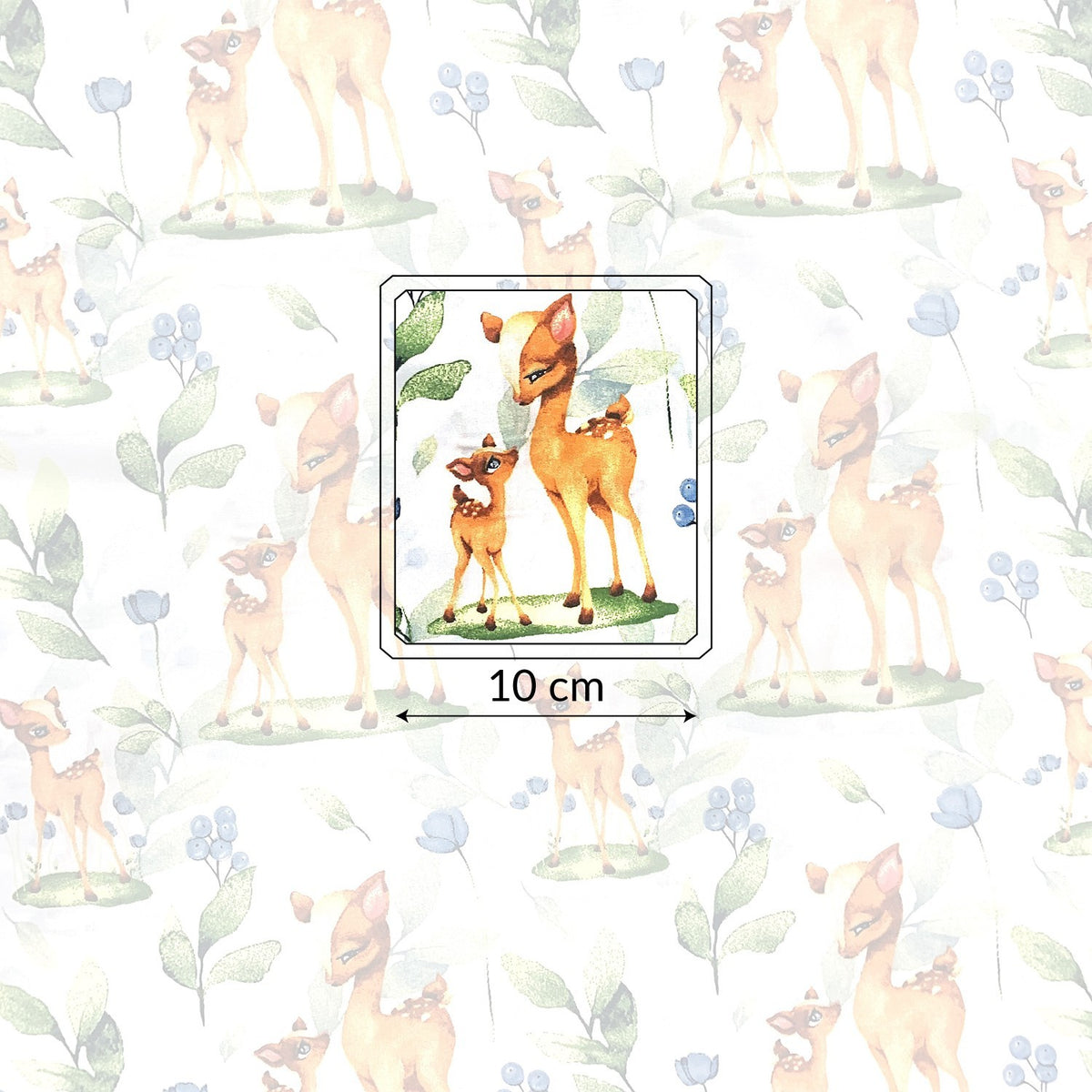 Cotton Fabric - Roe Deers