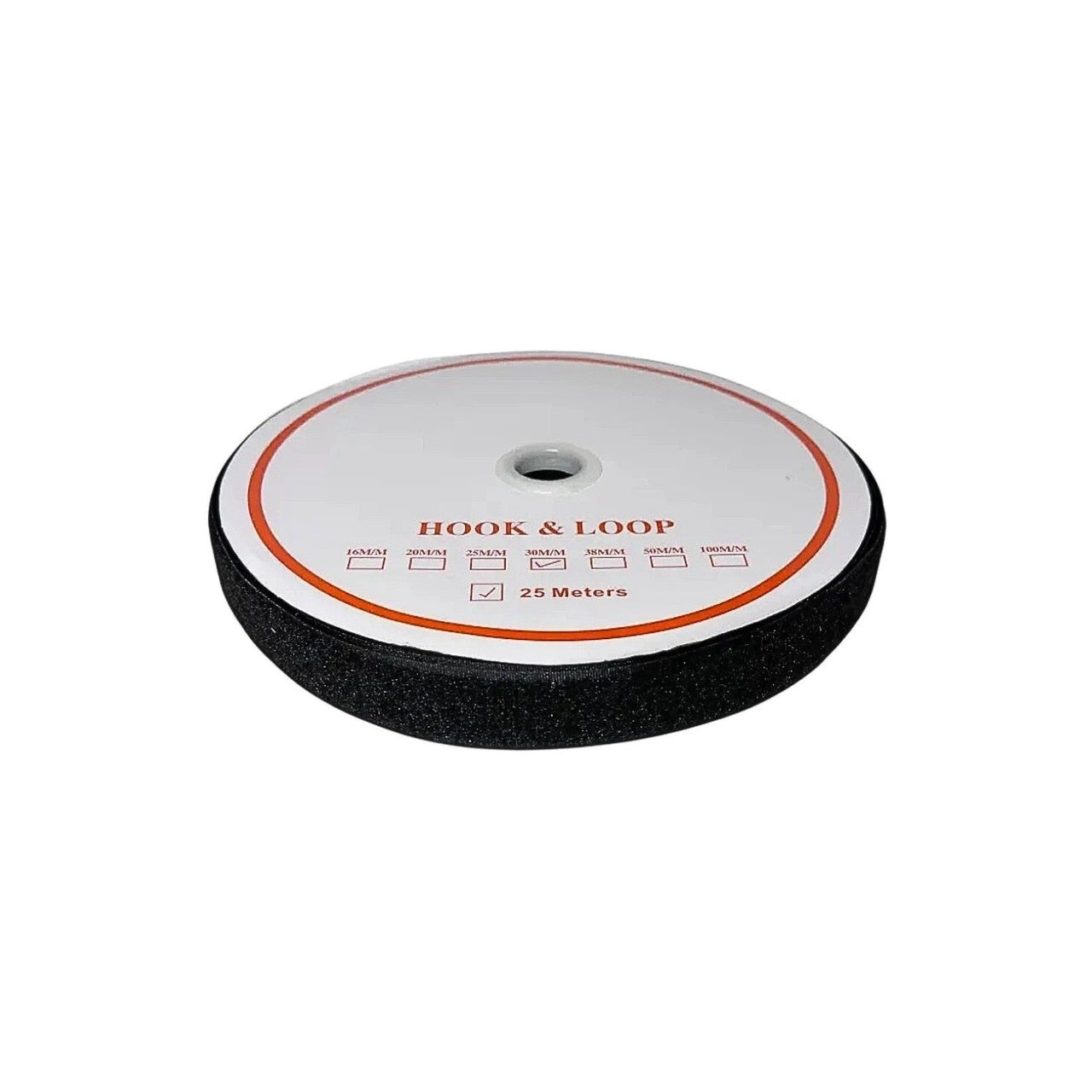 Hook and Loop Velcro Tape - Roll 25 m - Black