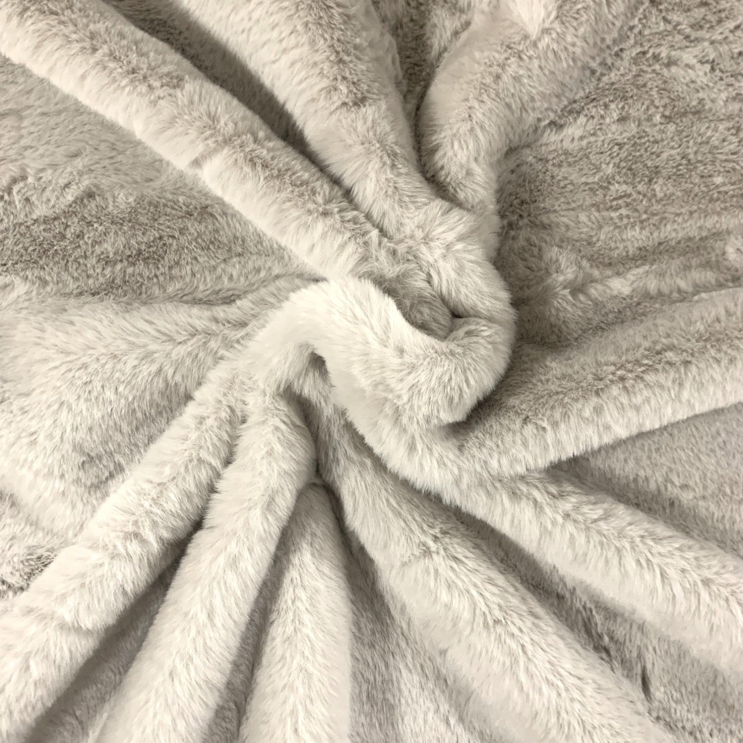 Knitted Bunny Fur Fabric - Taupe