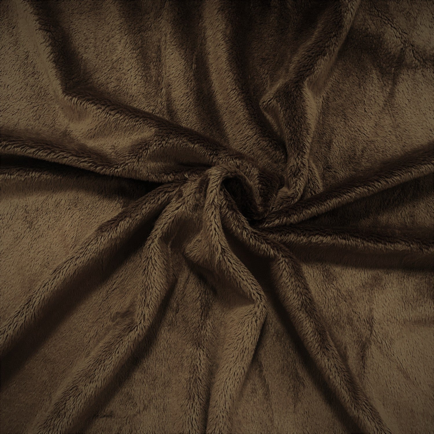 Knitted Fur Fabric - Brown