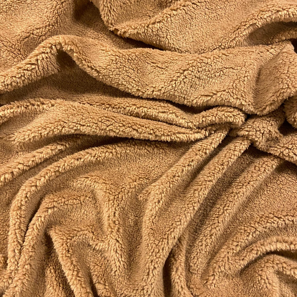 Knitted Lamb Fabric - Cappuccino