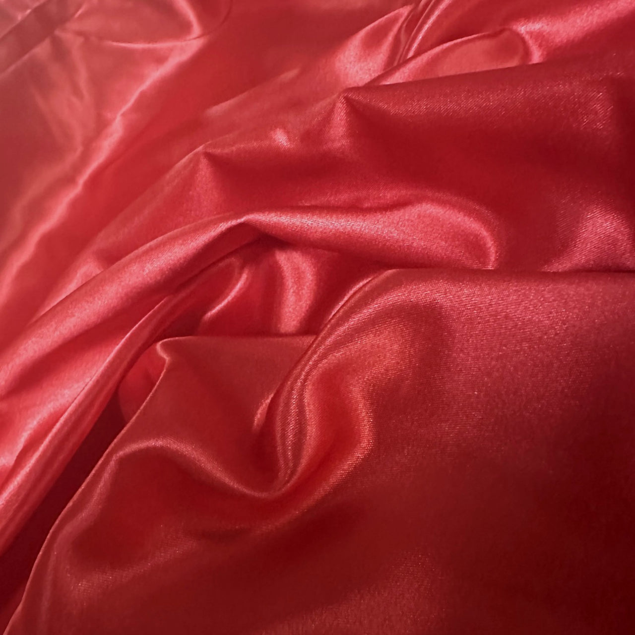 Satin Fabric - Red