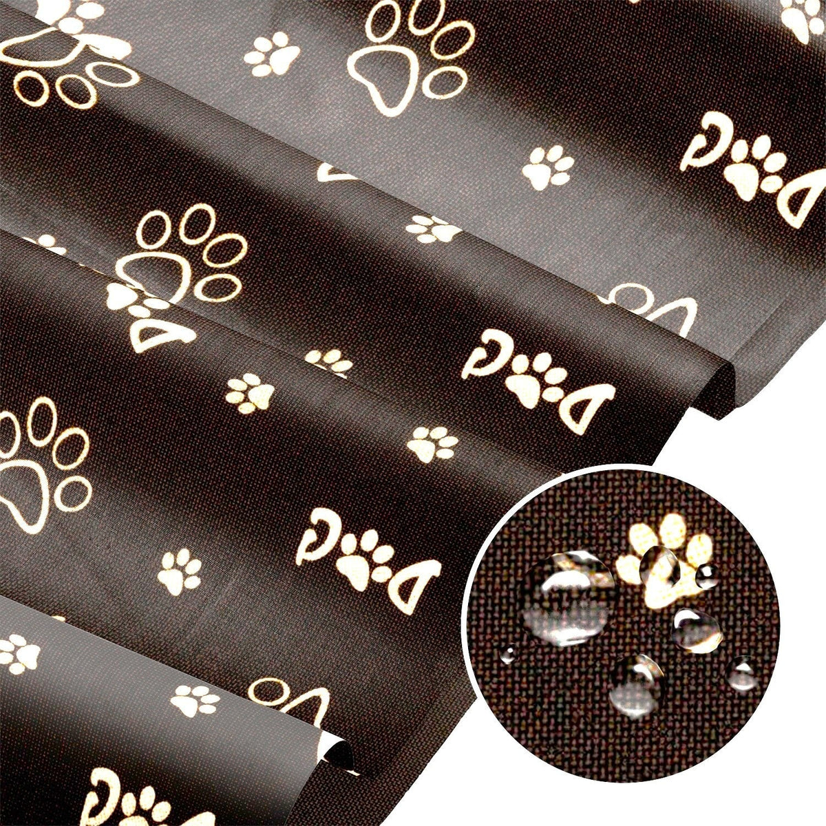 Water Resistant Fabric Oxford - DOGGY - Gold