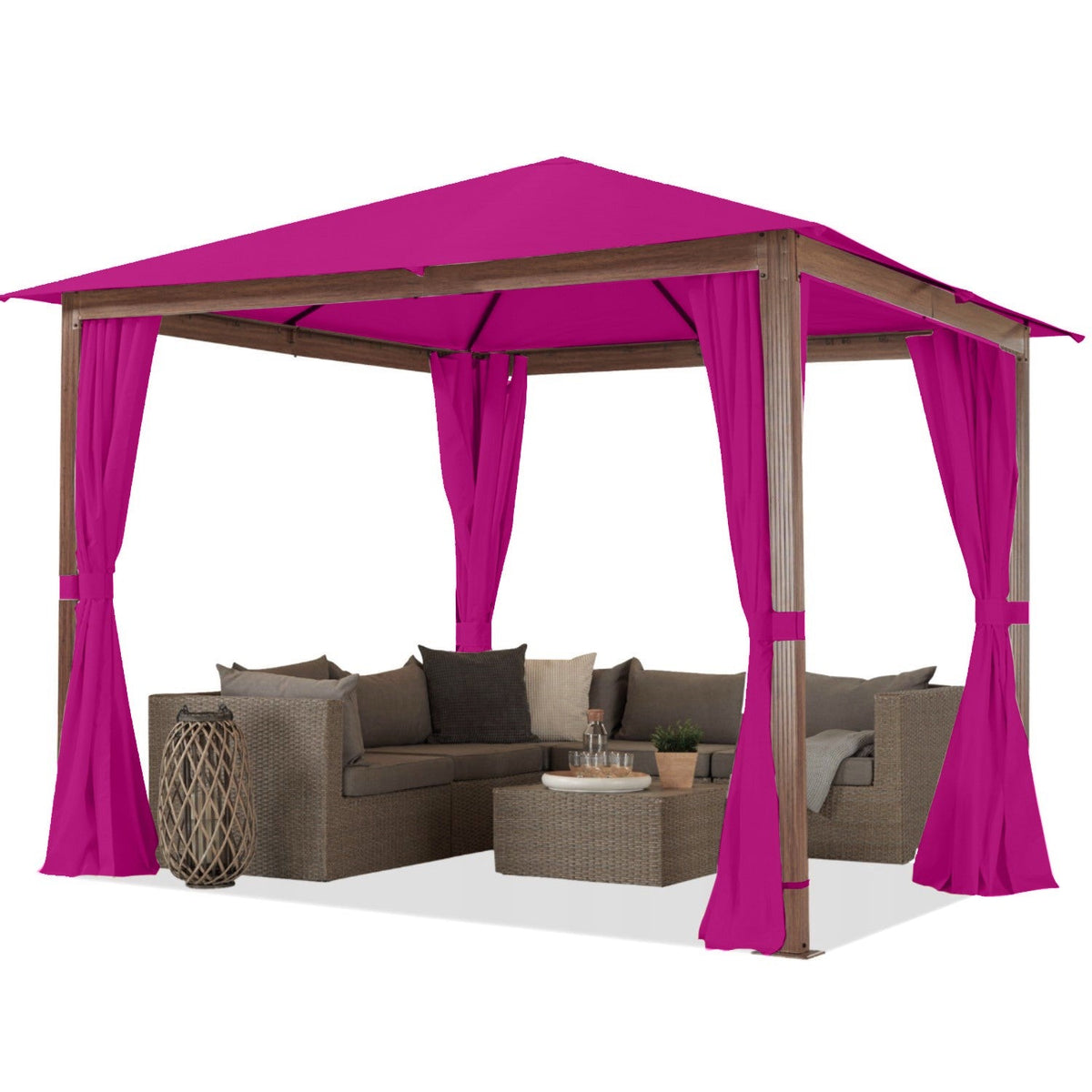 Water Resistant Fabric Oxford - Fuchsia