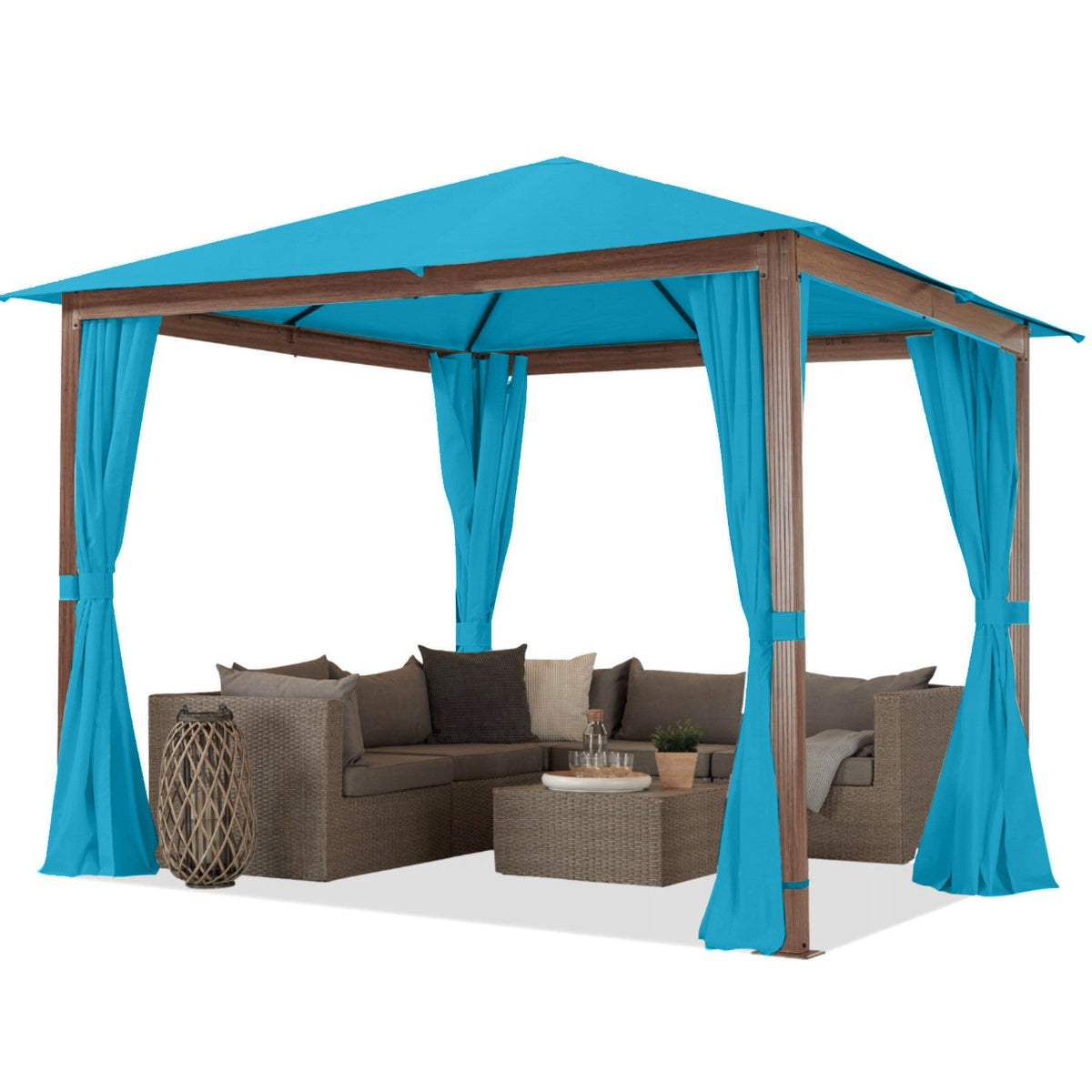 Water Resistant Fabric Oxford - Light Azure