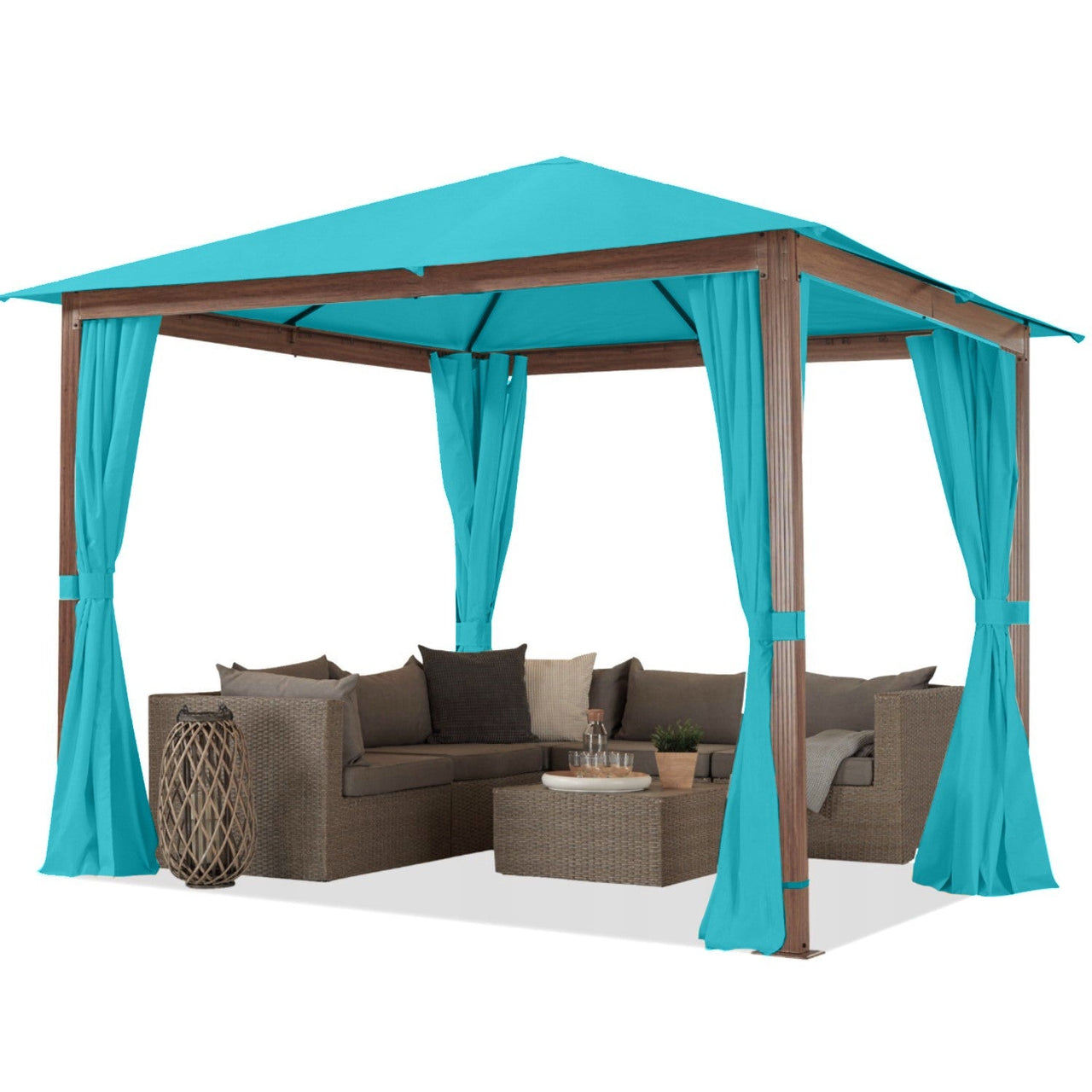 Water Resistant Fabric Oxford - Light Turquoise