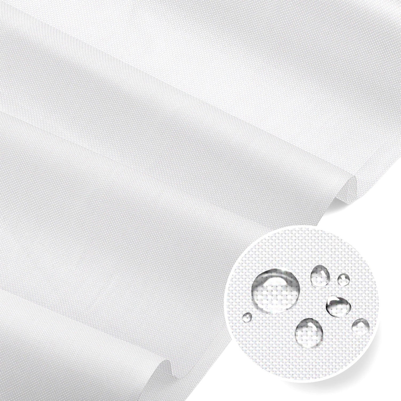 Water Resistant Fabric Oxford - White